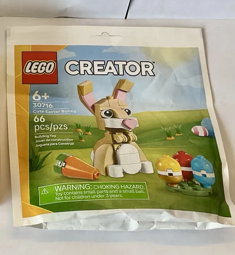 LEGO Cute Easter Bunny 30716 Creator Building Toy New Never Opened 66pcs