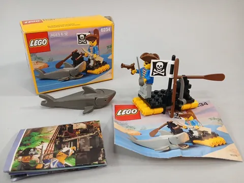 Lego Pirates 6234 Renegade's Raft Complete 1991 Box/Instructions Extra Sword