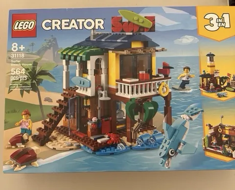 NEW LEGO Creator 3 in 1 Surfer Beach House 31118 Sealed Retired Set