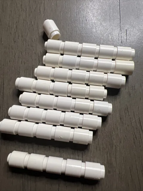 LEGO 3062 White Brick, Round 1 x 1 Barrel 41 Pieces