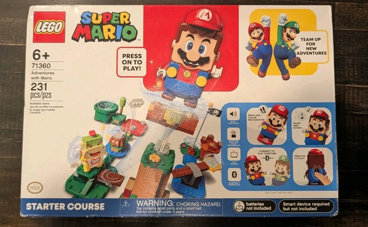 LEGO SUPER MARIO ADVENTURE WITH MARIO  71360-1 SEALED NEW IN BOX