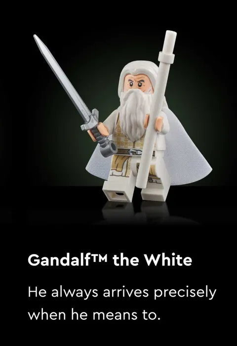 LEGO Lord of the Rings Gandalf the White Minifigure Minas Tirith 11377