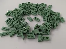 Lego 100x New Sand Green Plate 1 x 2 # 3023 Bulk Lot MOC