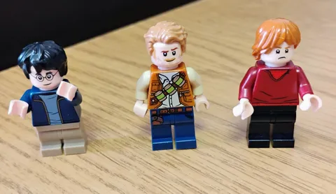 Lego Minifigures Harry Potter Ron Weasley Jurassic World Owen Grady LOT (3)