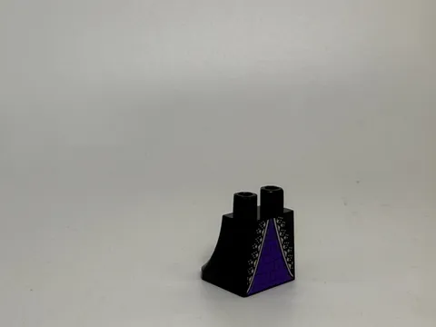 Lego-Lower Body, Skirt with Dark Purple Dress and Robe with Silver Trim and Star