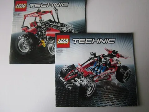 Lego Technic Building Instructions Instruction 8048 Nitro Buggy and Tractor Tractor