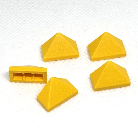 LEGO Parts - Yellow Slope 45 2 x 1 Triple - No 15571 - QTY 5