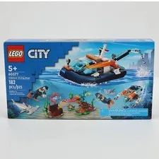 LEGO City Explorer Diving Boat Set 60377 New Sealed Building Set 182 Pieces