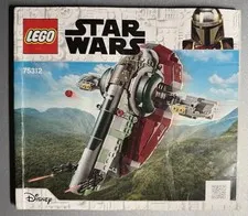 Star Wars Lego Boba Fett's Starship #75312 Instruction Manual ONLY