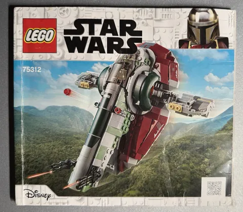 Star Wars Lego Boba Fett's Starship #75312 Instruction Manual ONLY