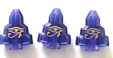 LEGO LOT OF 3 PURPLE TRANS MOONSTONES MONSTER FIGHTERS EYE OF HORUS