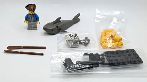 Lego Vintage Pirates Set 6234 Renegade's Raft Complete all Parts & Minifigure