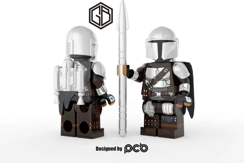 Phoenix Customs X Goldbrick Minifigure Galactic Bounty Hunter 2.0