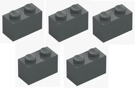 LEGO ® 5x brick 1x2 dark stone grey dark grey 3004 element 4211088 building block New