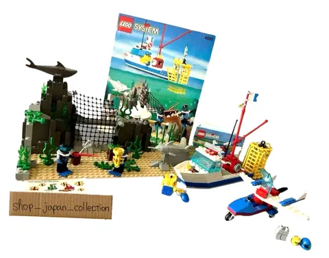 LEGO 6558 Shark Cage Cove 6536 Aero Hawk Town Divers Flight Set Lot without Box 