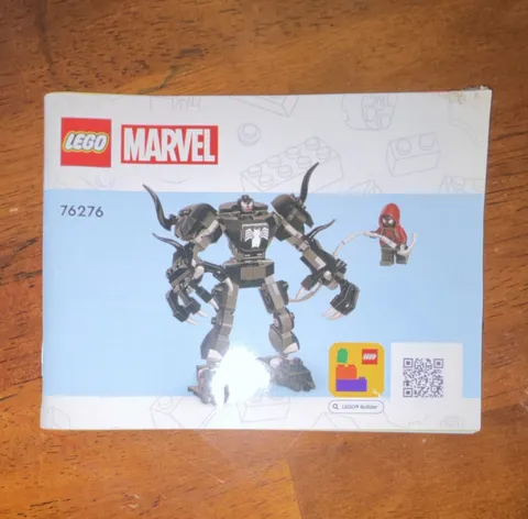 LEGO Marvel Venom Mech Armor Vs. Miles Morales 76276 Illustrated Manual