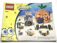 Lego Spongebob 3818 Bikini Bottom Undersea Party User Guide Manual Booklet Only