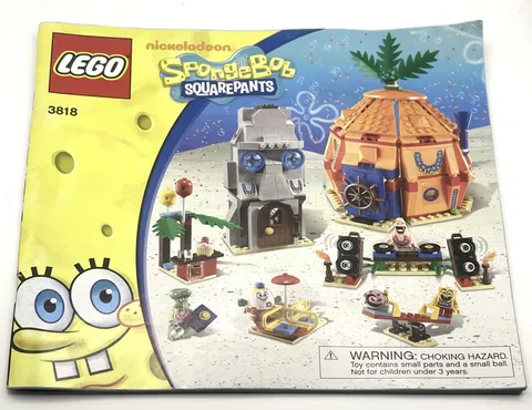 Lego Spongebob 3818 Bikini Bottom Undersea Party User Guide Manual Booklet Only