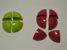 Lego Magenta Lime Green Brick Round Corner 3x3x2 Dome Top Friends