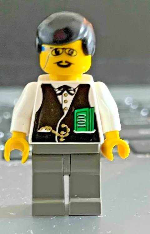 Lego Western Banker Minifigure 6765 EUC RARE Vintage