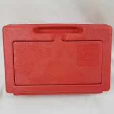 Vintage 1982 LEGO Red Storage Box Carrying Case Bin Organizer Classic Plastic