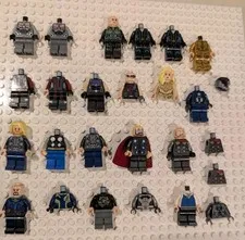 LEGO MINIFIGURE LOT Of 25 PARTS PIECES BULK MARVEL See Pics! Thor Avengers More