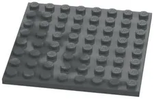 Lego Part 41539 Dark Bluish Gray Plate 8 x 8 Stud Baseplate Piece DG01