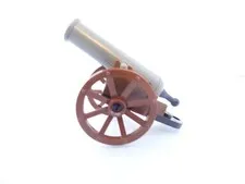 Lego Light Grey Cannon on wheel assembly, bb0039.