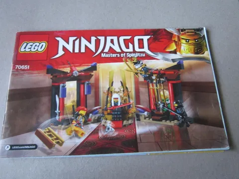 Lego Ninjago 70651 Building Instructions Instruction Masters of Spinjitzu 