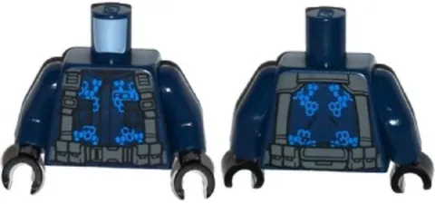 LEGO® Part 973pb2059c01 - Torso 'ACU' Jacket and Belt with Pouches Pattern