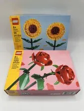LEGO Botanicals 40460 Roses and 40524 Sunflowers Flowers