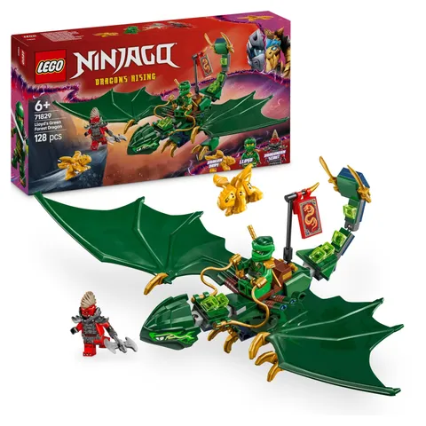 LEGO NINJAGO Lloyds groene bosdraak, Draak Speelgoed voor Kinderen met 2 Minifig