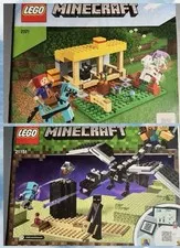 2 LEGO MINECRAFT  Sets 21151 & 21171  Stable, Dragon Instruction Manuals ONLY