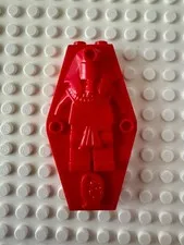 LEGO Container, Coffin Lid with Embossed Mummy (Sarcophagus) 30164 Red