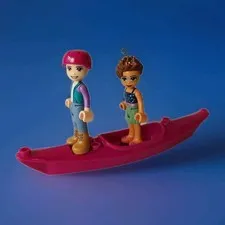 Lot 3 Lego World 1-Mini Kayak Magenta 29110 & 2-Lego Friends Mini Figures Cool