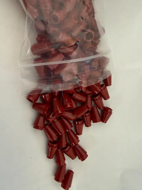 LEGO- NEW-#4589-DARK RED- CONE 1 X 1 -25 PIECES
