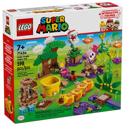 LEGO Super Mario Soda Jungle Maker Set 71434 Pink Shy Guy New Sealed Retired