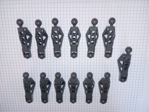 13 Lego 45749 Dark Bluish Gray Bionicle Lower Leg Section Rahkshi type 13 pieces