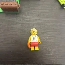 LEGO City Town Beach Lifeguard, Male Minifigure (cty1388) Whistle Shorts