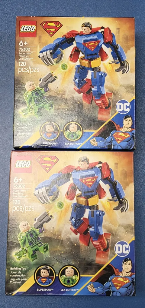 2 X LEGO DC Super Heroes: Superman Mech Vs. Lex Luthor (76302)