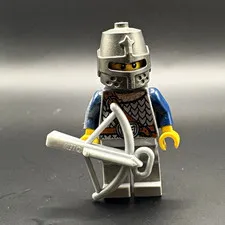 LEGO 2008 Minifigure Castle Fantasy Crown Knight Archer Scale Mail Armor