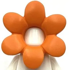 Lego New Orange Minifigure Headgear Head Cover Costume Flower Part