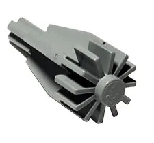 Lego 4869 Engine Smooth Large Center with Fan Gear and Axle End LIG. Bluish Gray