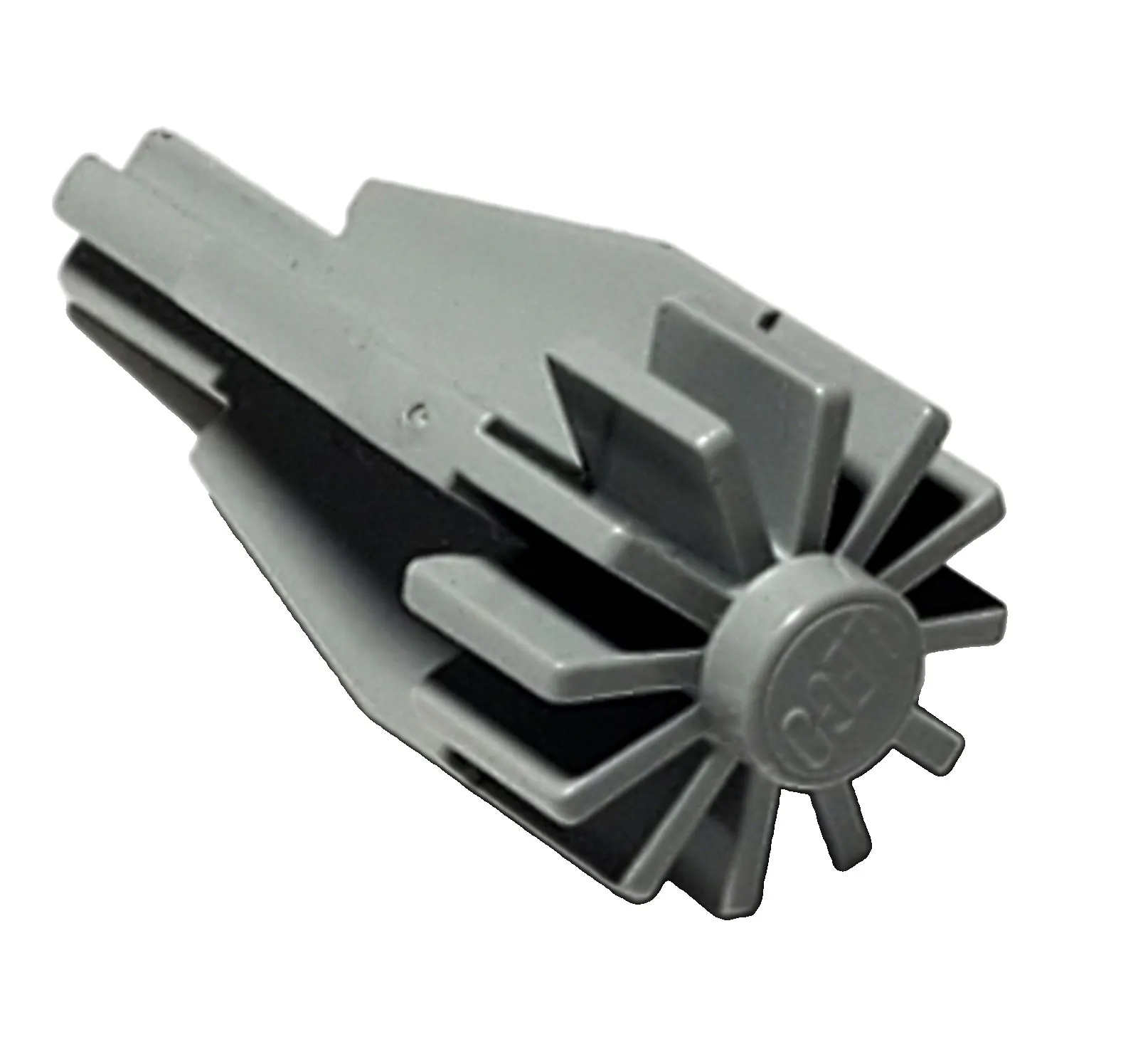 Lego 4869 Engine Smooth Large Center with Fan Gear and Axle End LIG. Bluish Gray