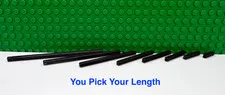Lego Technic Axle Black Various Sizes  "You Pick Length and Qty" NEW