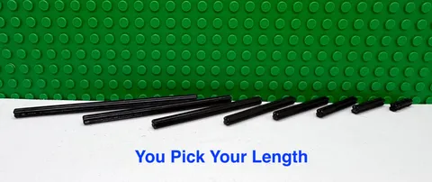 Lego Technic Axle Black Various Sizes  "You Pick Length and Qty" NEW