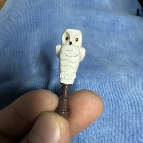 NEW Lego WHITE OWL - Harry Potter Minifig Pet Bird Hedwig -Animal w/Printed Face