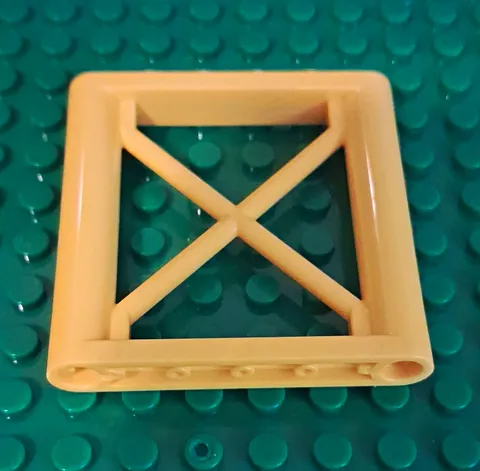 LEGO Yellow Support 1 x 6 x 5 Girder Rectangular Bulk Lot 5 pcs