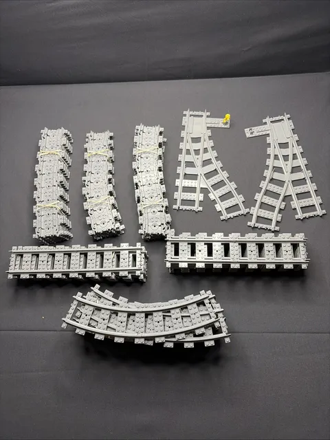 Lego Train Track Rail Lot (40 pcs)