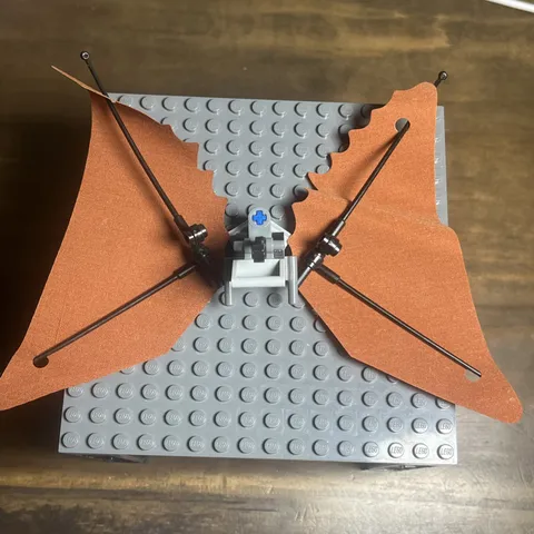 LEGO Cloth Sail Triangular Tattered Edge Ewok Glider Wing 86297 8038 QTY 2 - 3H